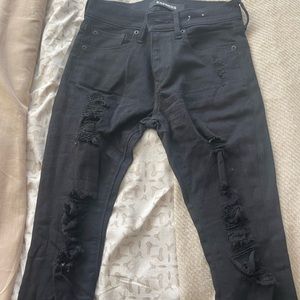 Express skinny distressed jean